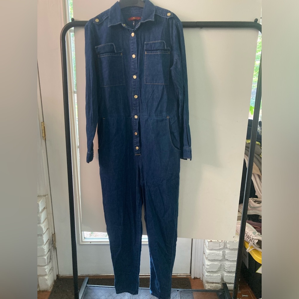 For all mankind Jean jumpsuit